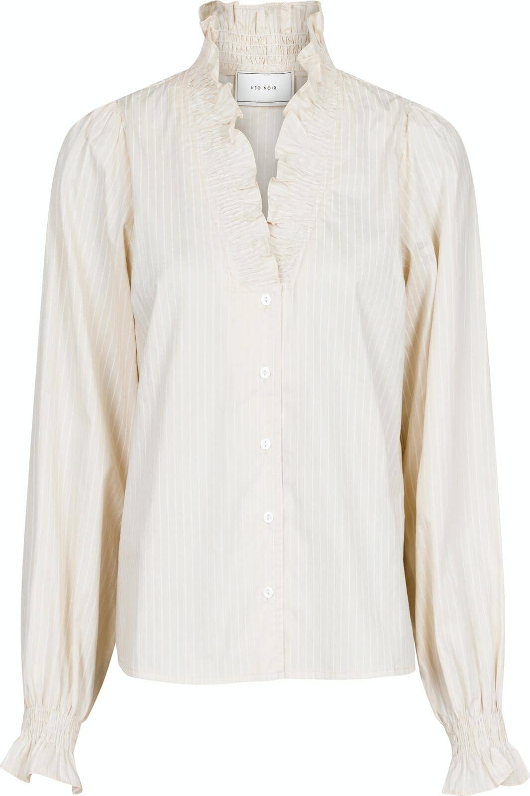 Neo Noir - Brielle Single Stripe Blouse - Sand