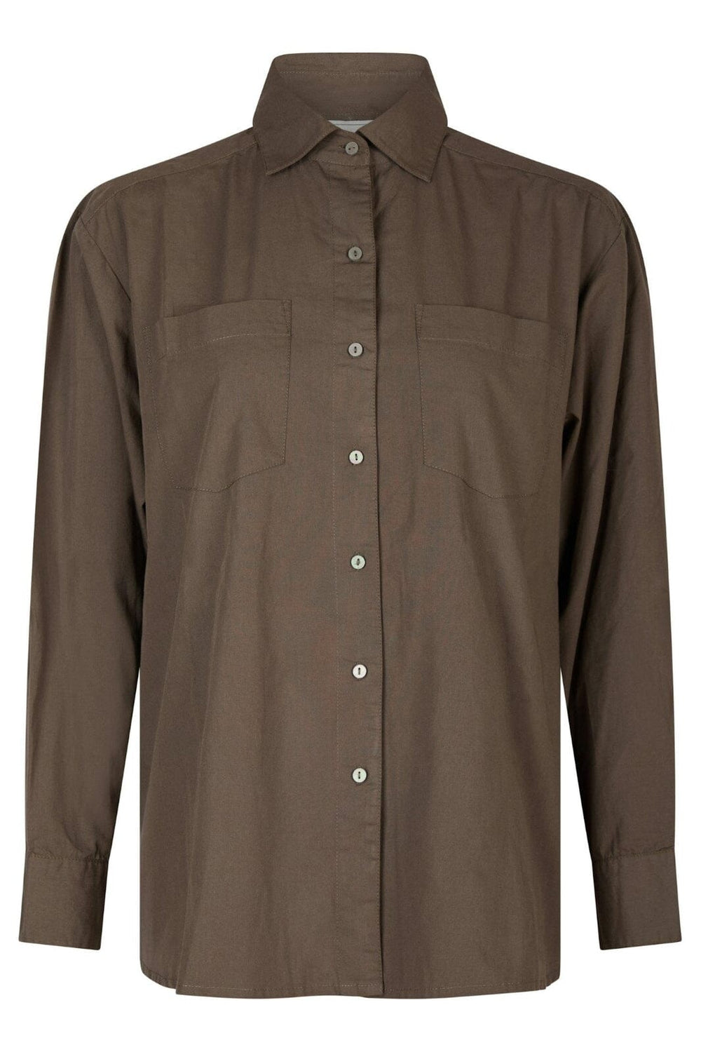 Neo Noir - Dalma C Poplin Shirt 164332 - Warm Grey Skjorter 