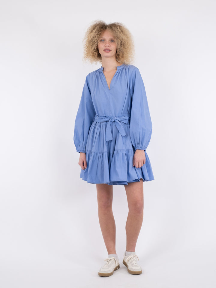 Neo Noir - Debbie C Poplin Dress - Light Blue