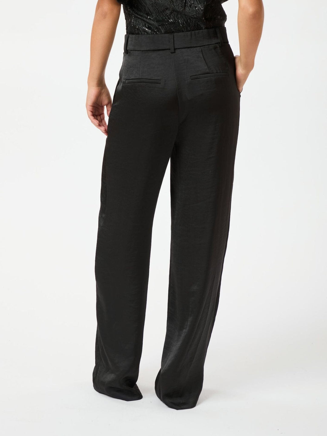 Neo Noir - Emmett Heavy Sateen Pants - Black Bukser 