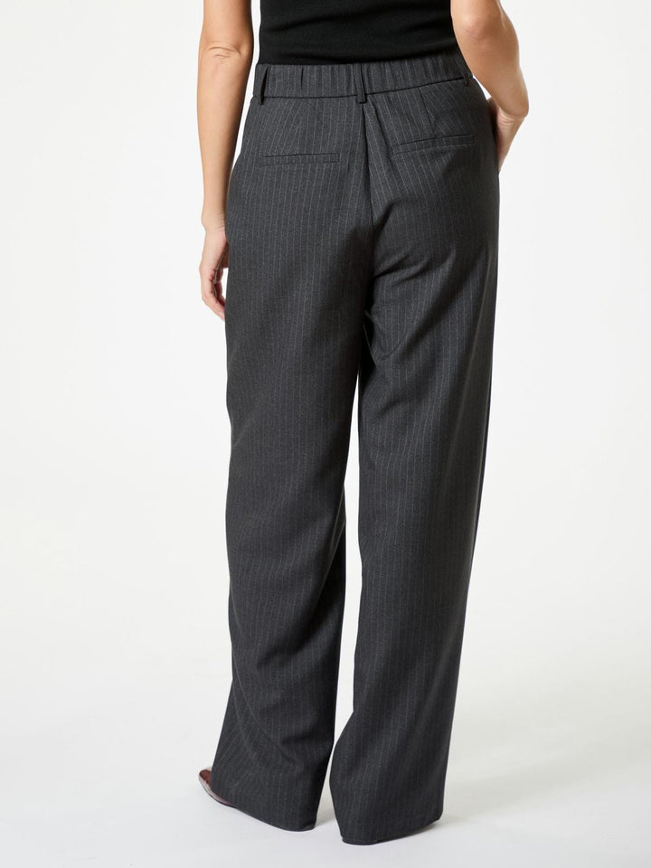 Neo Noir - Emmett Pinstripe Pants - Antracit Bukser 