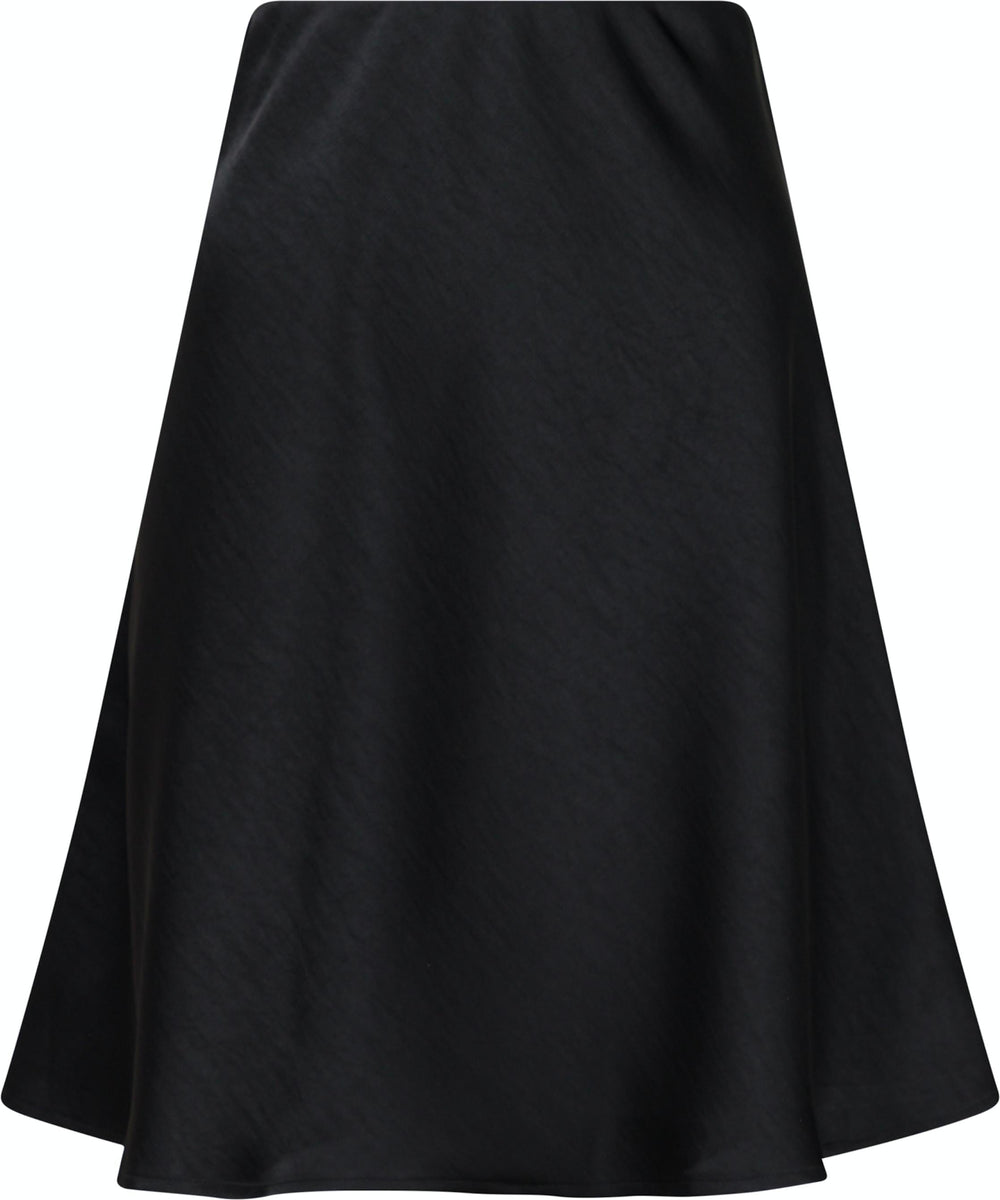 Neo Noir - Fiya Heavy Sateen Skirt - Black