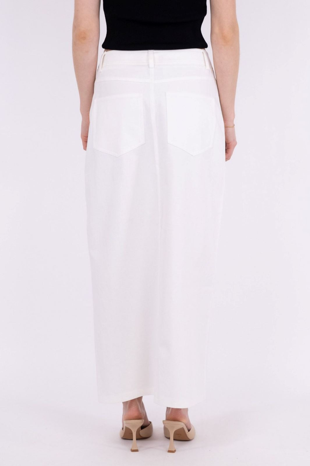 Neo Noir - Frankie Denim Skirt - Off White Nederdele 