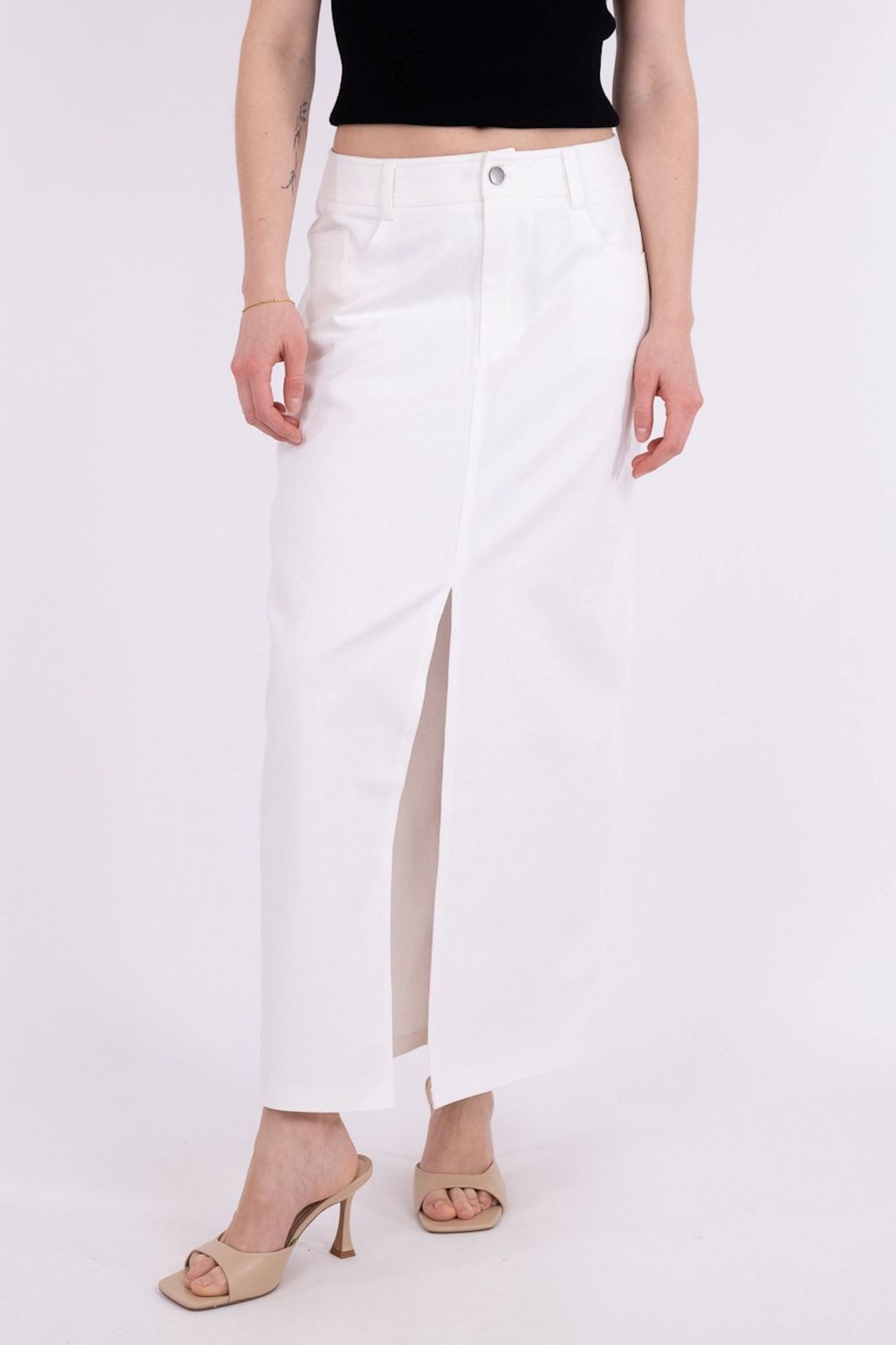 Neo Noir - Frankie Denim Skirt - Off White Nederdele 