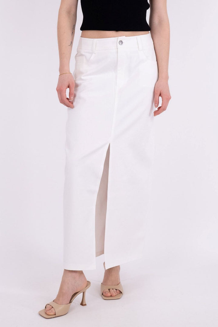 Neo Noir - Frankie Denim Skirt - Off White Nederdele 