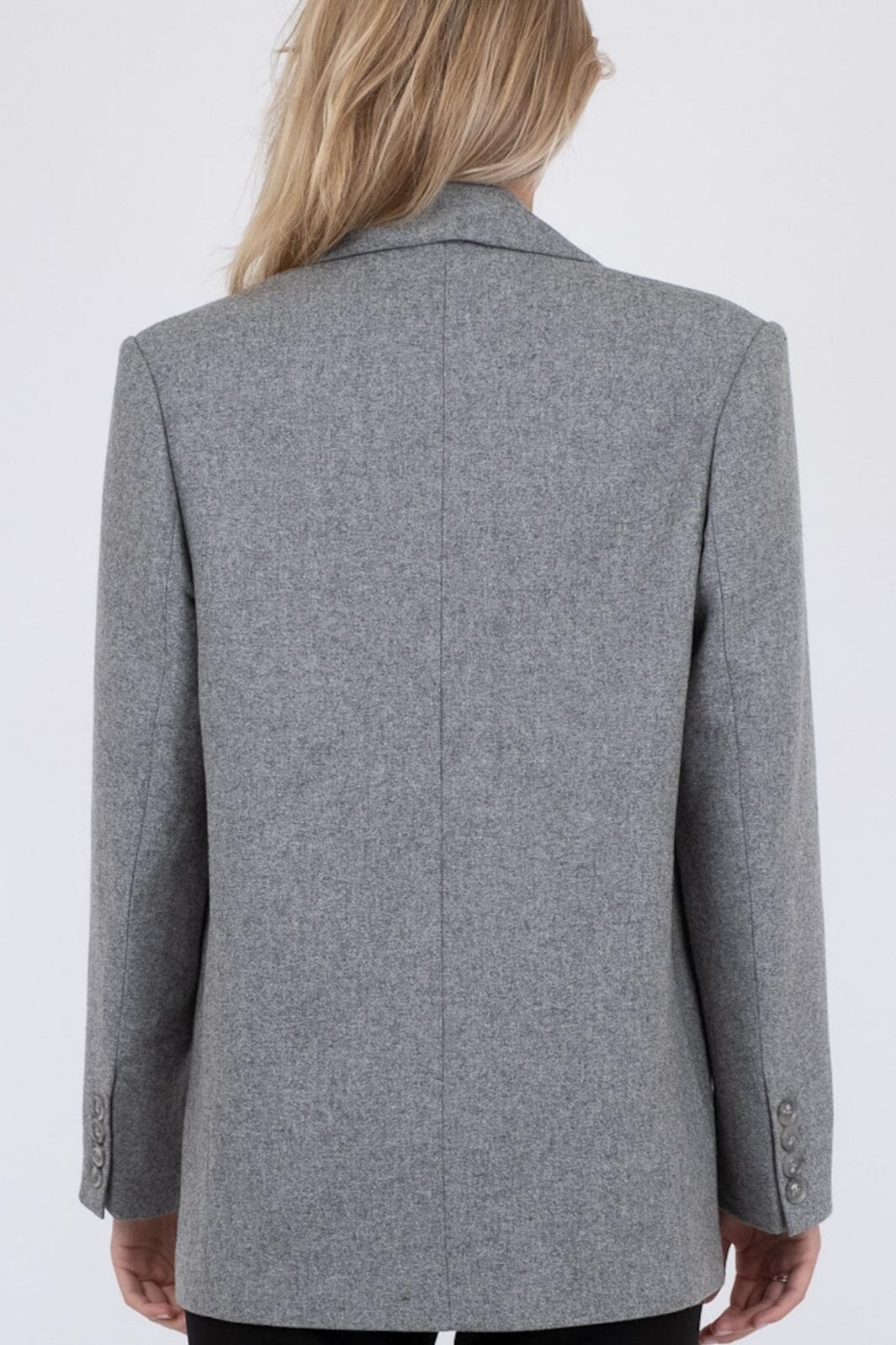 Neo Noir - Gaby Structure Blazer - Grey Melange Blazere 