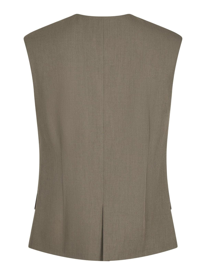 Neo Noir - Gamina Structure Waistcoat - Khaki Toppe 