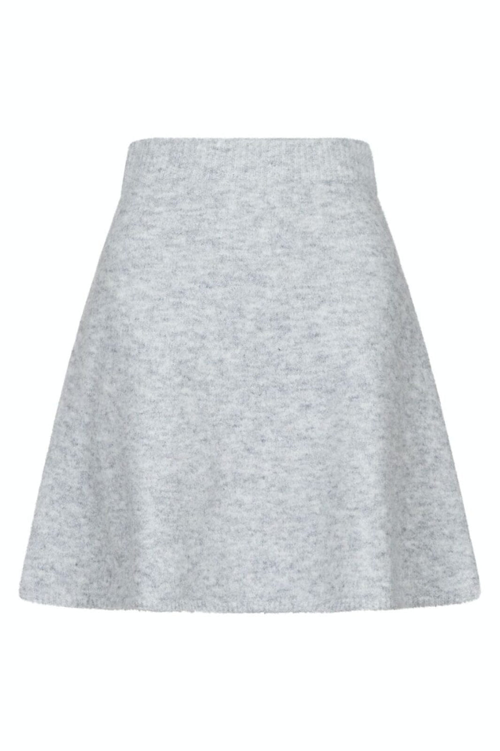 Neo Noir - Gisa Knit Skirt - Light Grey Melange Nederdele 