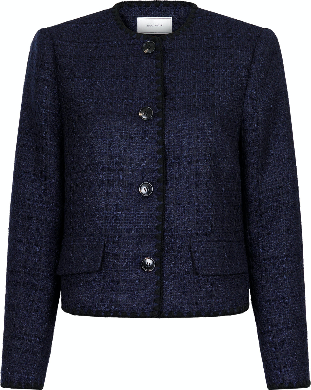 Neo Noir - Helina Heavy Boucle Jacket - Navy