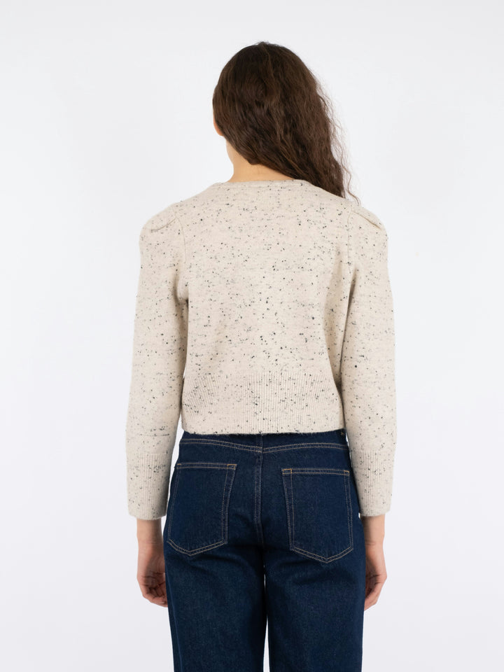 Neo Noir - Hunter Multi Knit Cardigan - Beige Melange