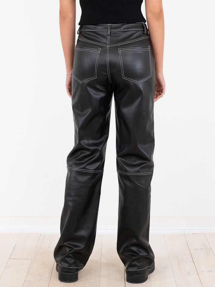 Neo Noir - Jakoba Faux Stitch Pants - Black