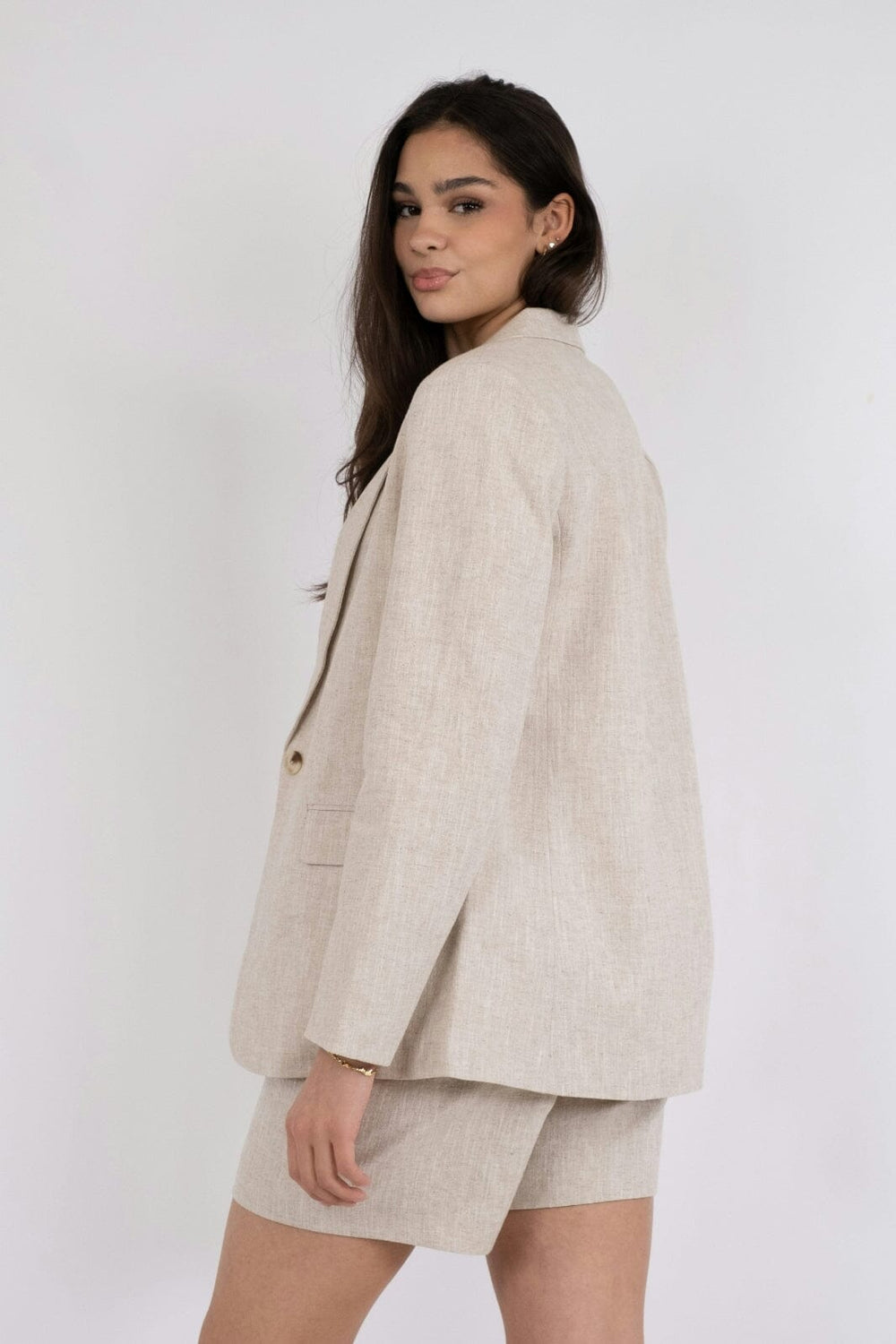 Neo Noir - Jarmon Ramie Blazer - Natural Blazere 