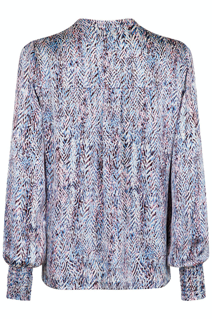 Neo Noir - Kala Ditsy Multi Blouse - Blue Bluser 