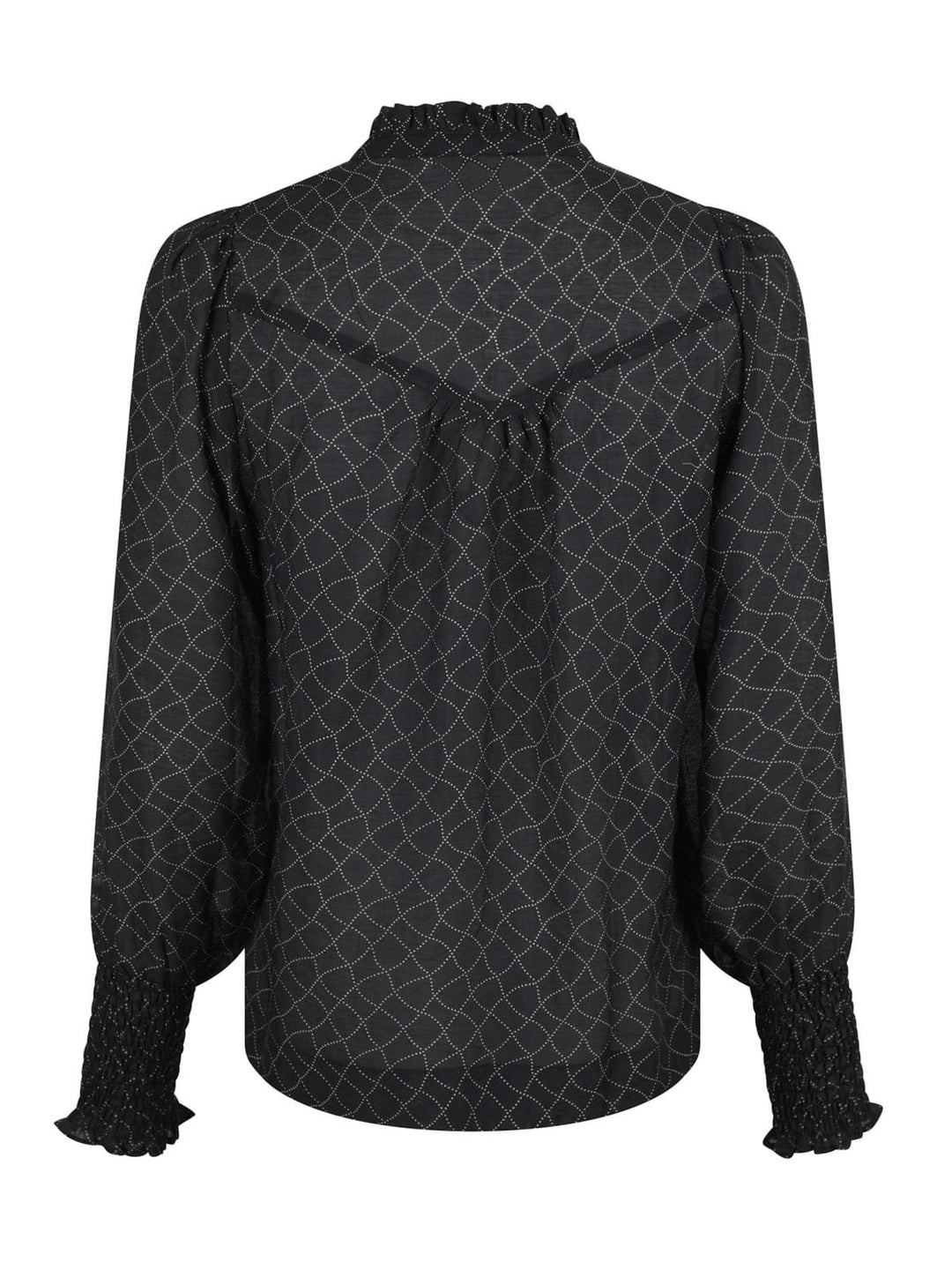 Neo Noir - Karia Illusion Blouse - Black Bluser 