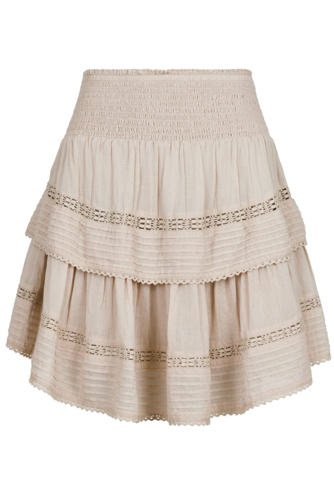 Neo Noir - Kenia S Voile Skirt - Sand Nederdele 