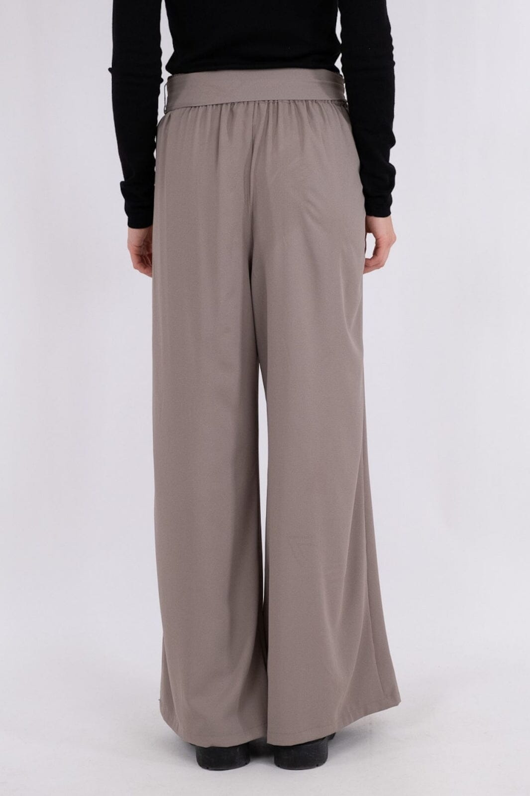 Neo Noir - Lana Drapy Pants - Dusty Brown Bukser 