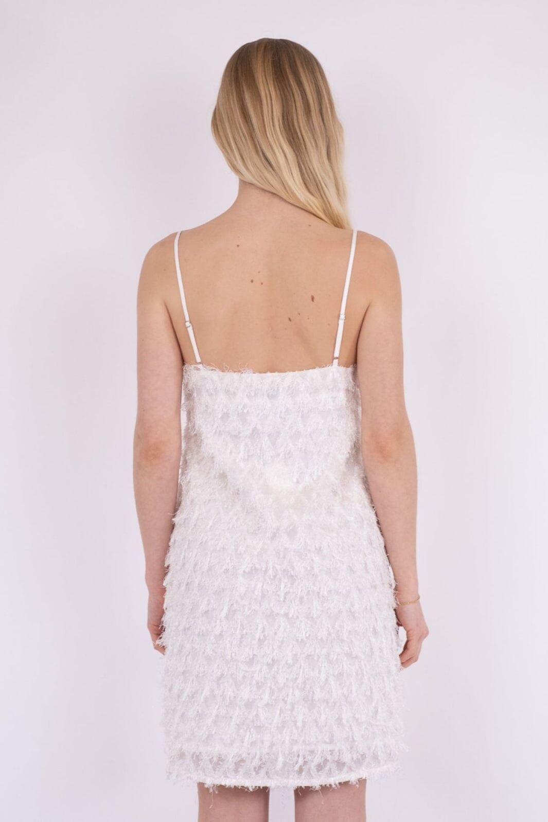 Neo Noir - Lilja Fringe Dress - Off White Kjoler 