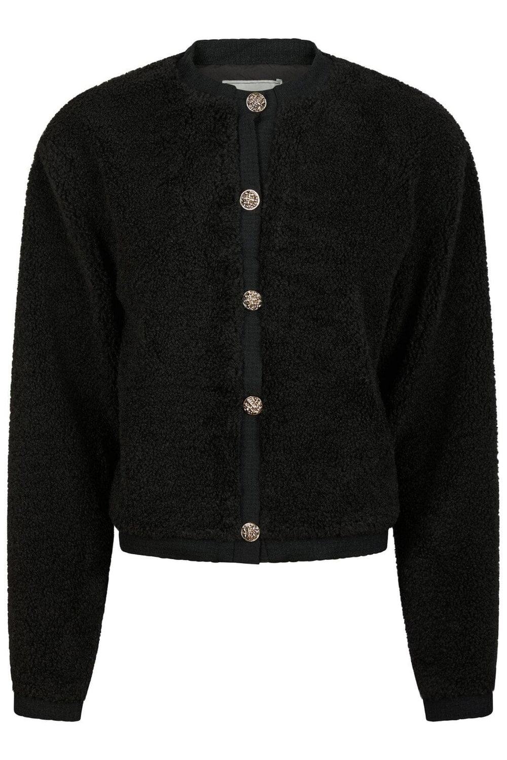 Neo Noir - Limo Fluffy Knit Cardigan 161963 - 100 - Black