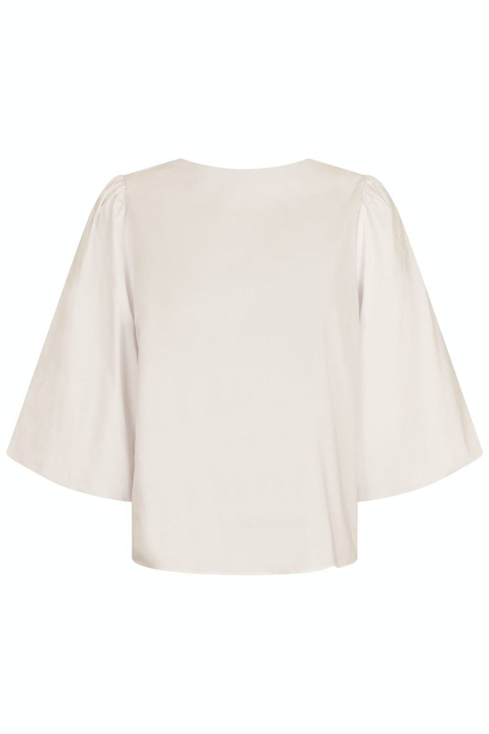 Neo Noir - Lorraine Poplin Blouse - Ivory Bluser 