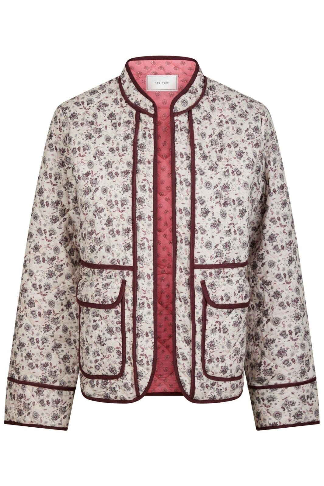 Neo Noir - Lottie Blush Quilt Jacket 164740 - 779 - Bordeaux/Rosa