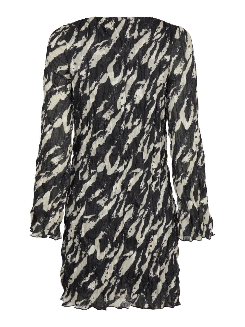 Neo Noir - Luni Distressed Zebra Dress - Black Kjoler 