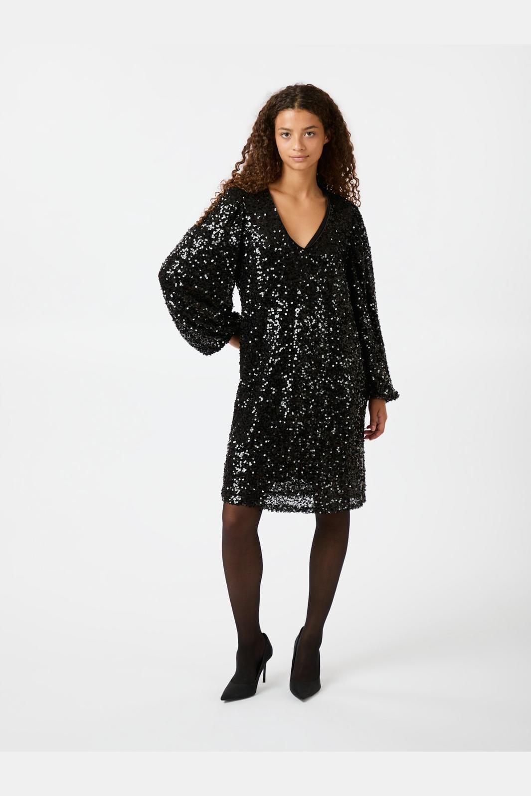 Neo Noir - Manni Sequins Dress 163837 - Black