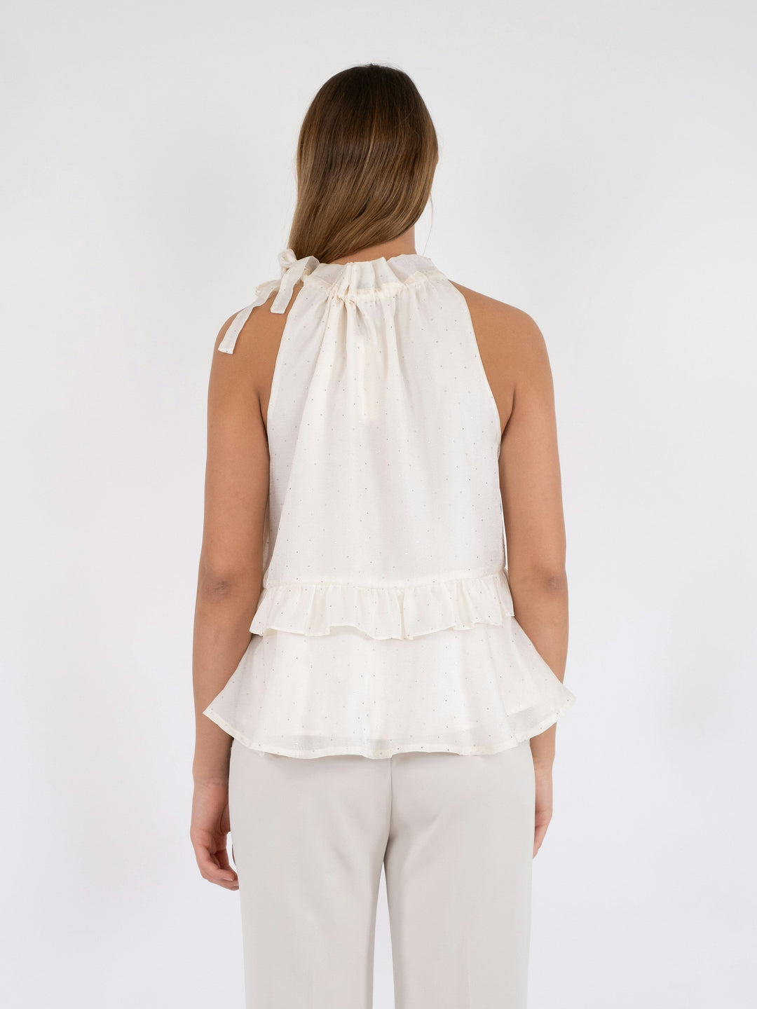 Neo Noir - Margy Bedazzled Top - Creme