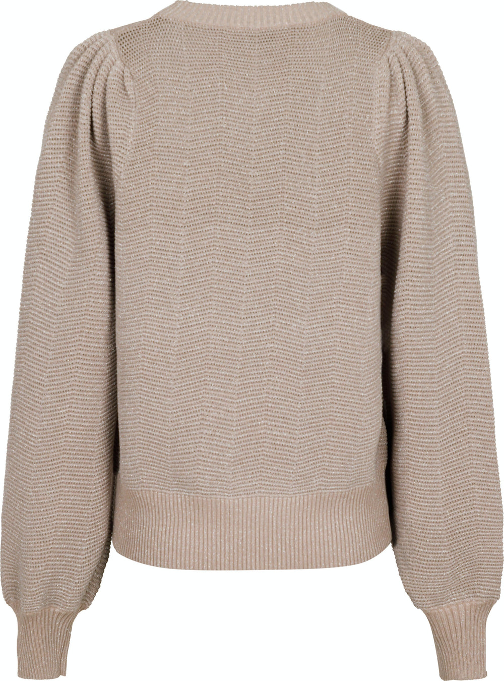 Neo Noir - Marlie Glitter Knit Blouse - Sand