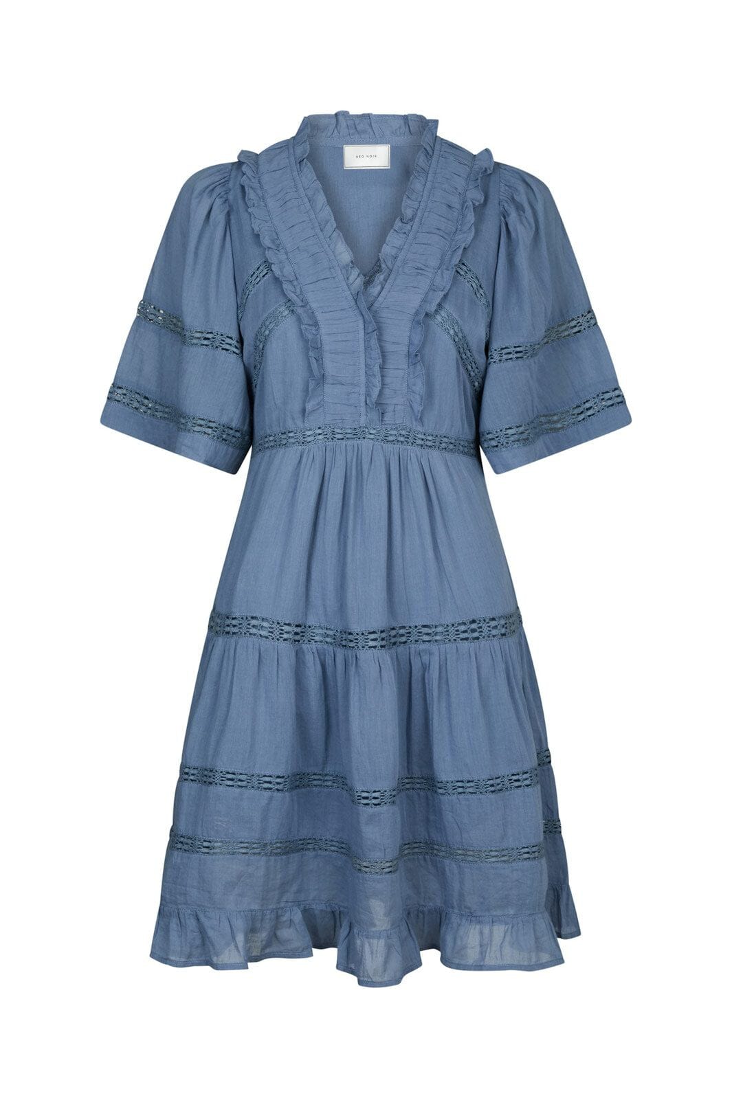 Neo Noir - Milene S Voile Dress 165528 - 407 - Smoke Blue