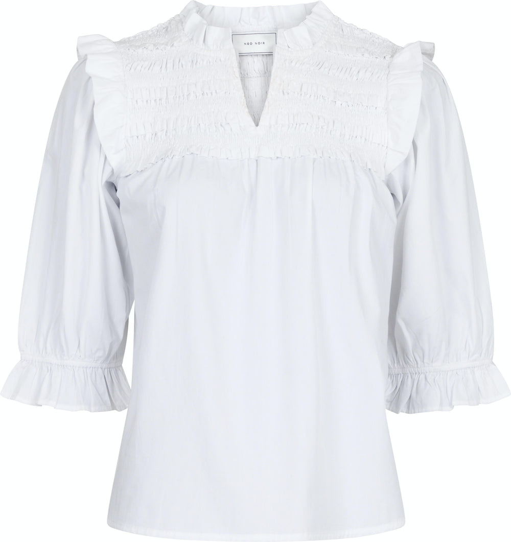 Neo Noir - Miri C Poplin Blouse - White