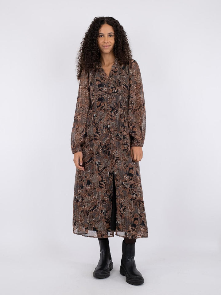 Neo Noir - Nimes Forest Field Dress - Copper Brown Kjoler 