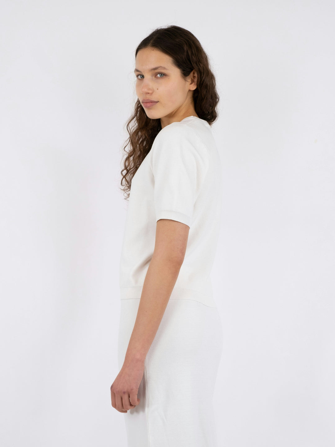 Neo Noir - Nimmo Knit Tee - Off White