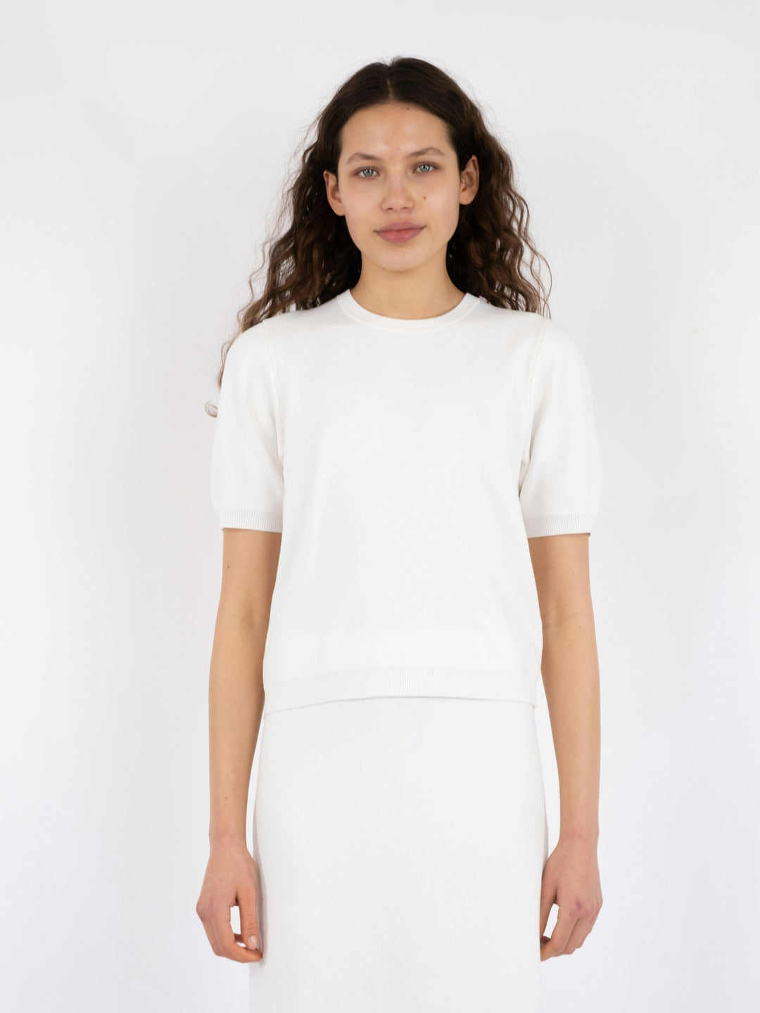 Neo Noir - Nimmo Knit Tee - Off White