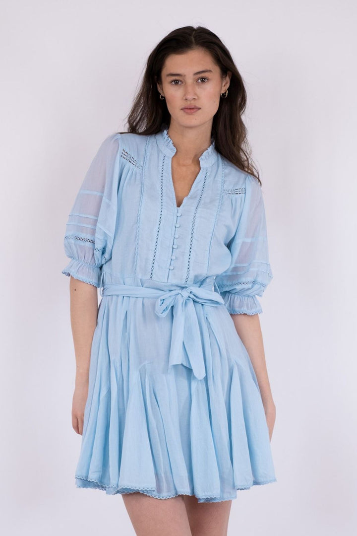 Neo Noir - Rigitta S Voile Dress - Light Blue Kjoler 