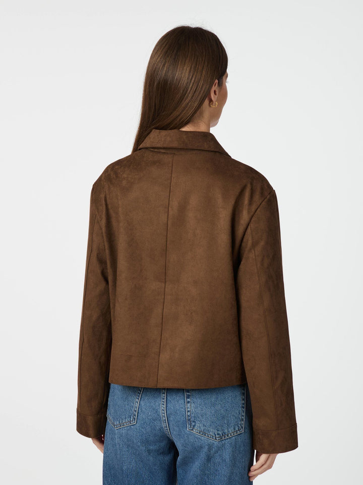 Neo Noir - Romana Faux Suede Jacket 164350 - 210 - Brown Jakker 