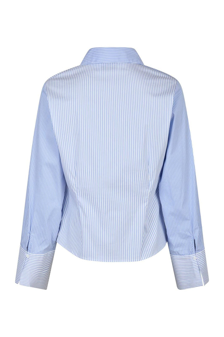 Neo Noir - Rosa Mix Stripe Shirt 164481 - 145 - Light Blue