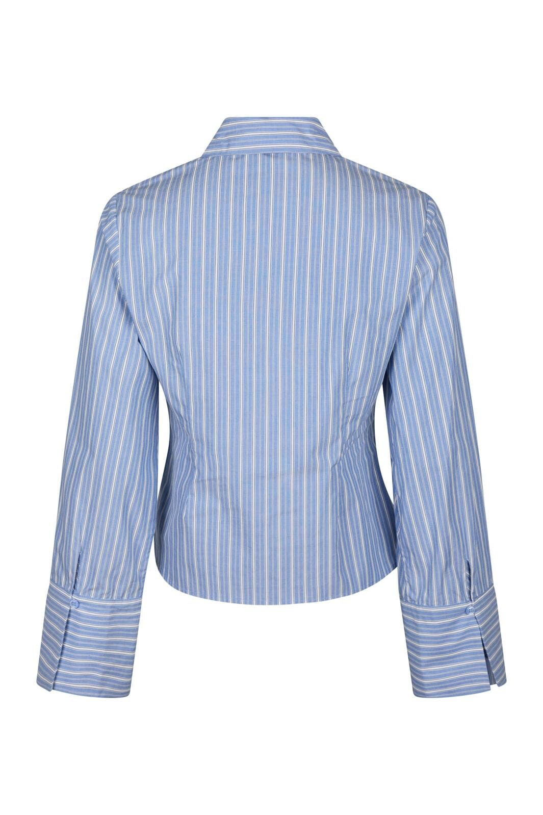 Neo Noir - Rosa Stripe Shirt 163139 - 140 - Blue