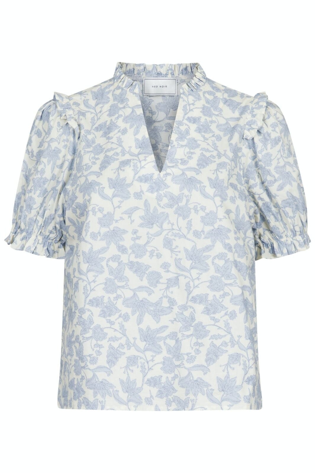 Neo Noir - Rosalie Garden Elegance Blouse - Light Blue Bluser 