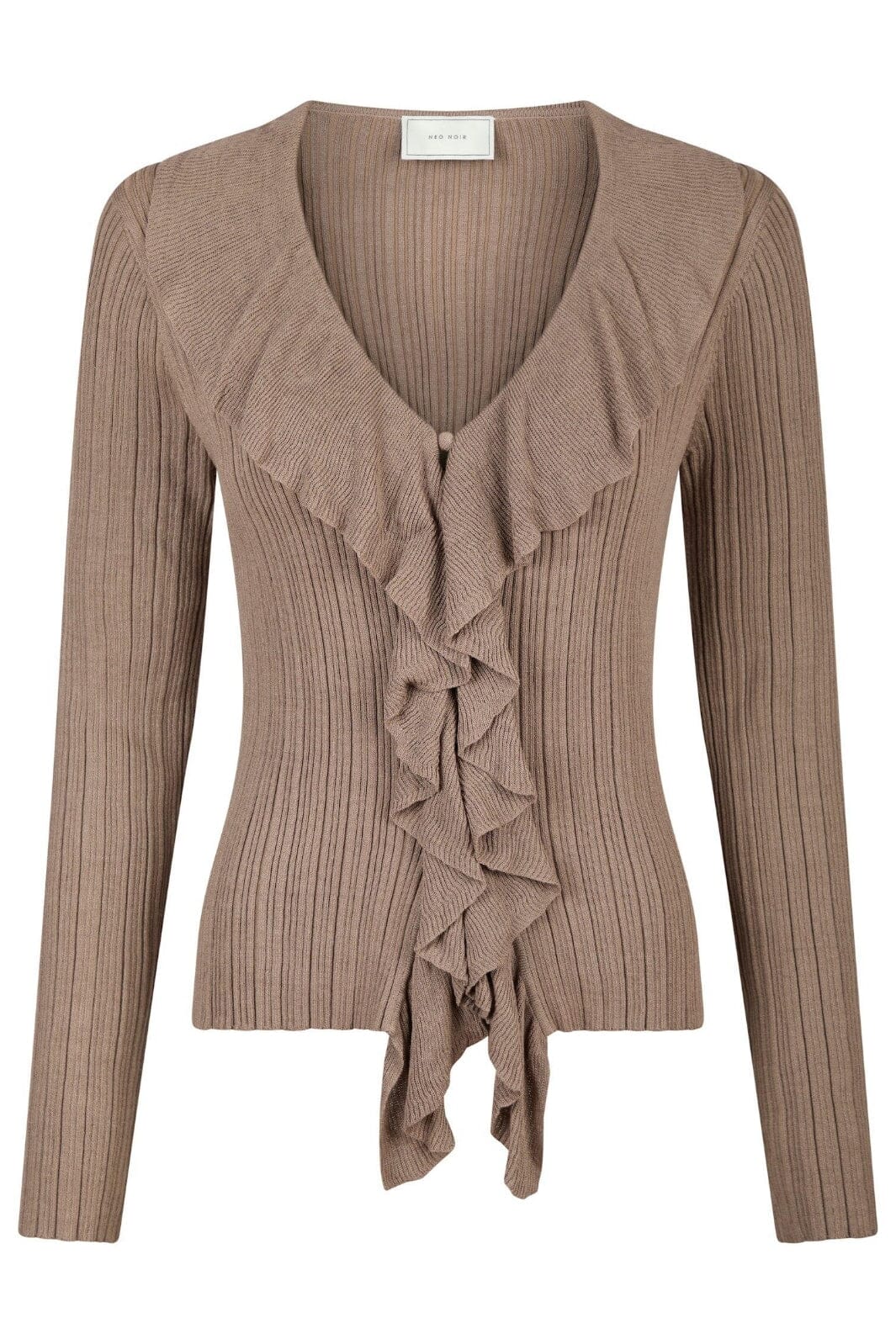 Neo Noir - Sahni Knit Blouse 162831 - Taupe Bluser 