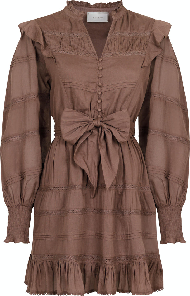 Neo Noir - Salli S Voile Dress - Light Brown