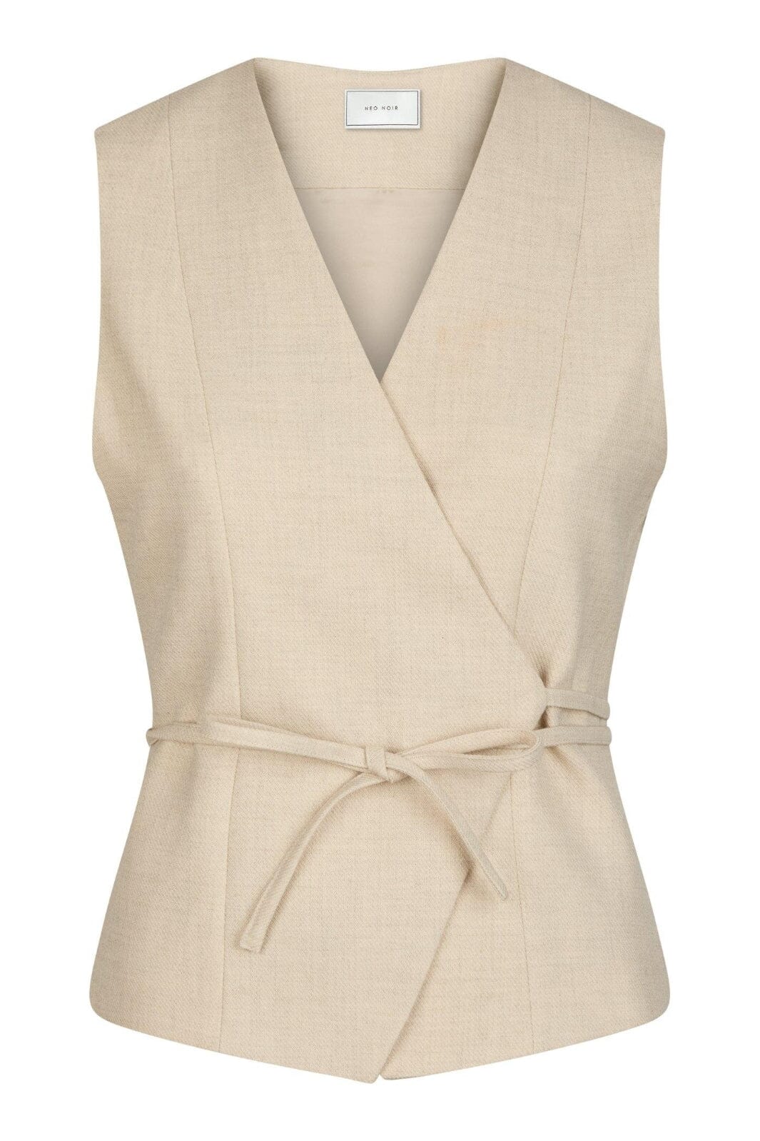 Neo Noir - Samara Melange Waistcoat 165293 - 976 - Beige Melange