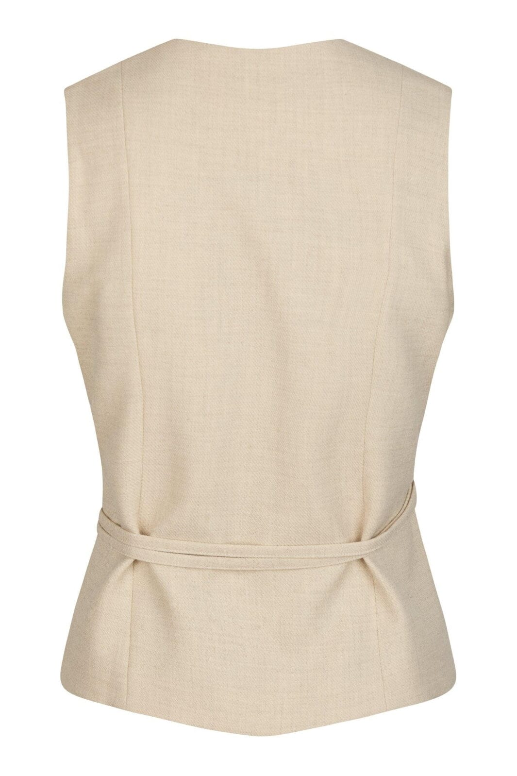 Neo Noir - Samara Melange Waistcoat 165293 - 976 - Beige Melange