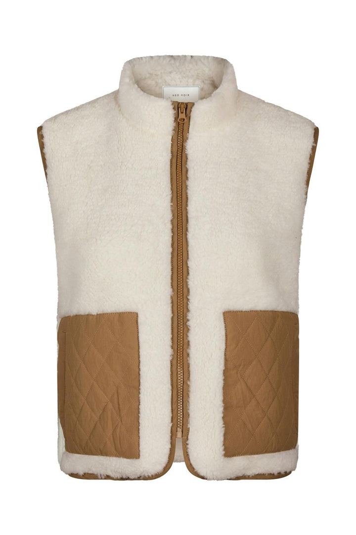 Neo Noir - Scout Teddy Waistcoat 155725 - 121 - Off White