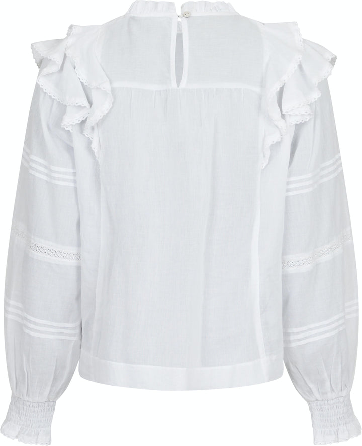 Neo Noir - Simkie S Voile Blouse - White