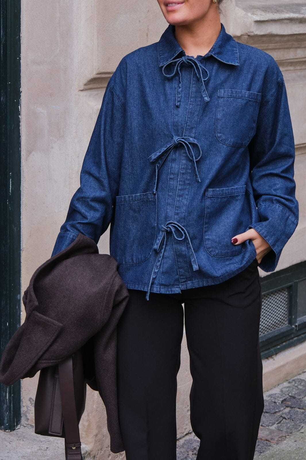 Neo Noir - Starlie Denim Shirt - Dark Blue Skjorter 