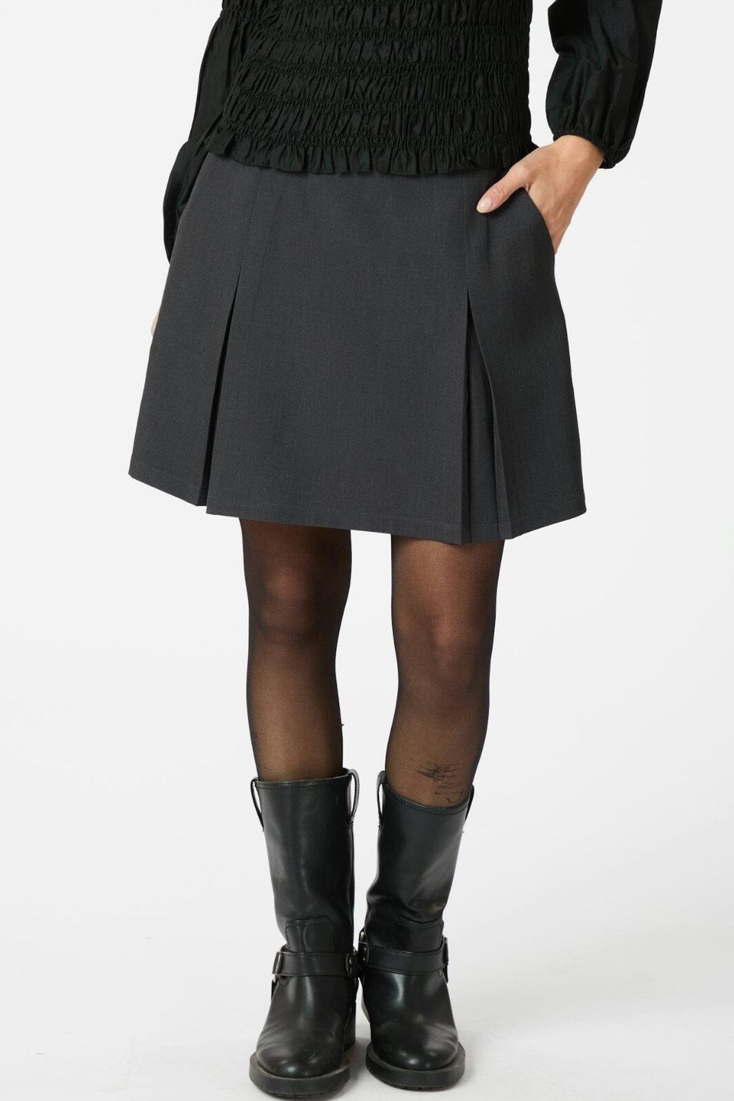 Neo Noir - Summa Structure Skirt 164586 - 104 - Dark Grey