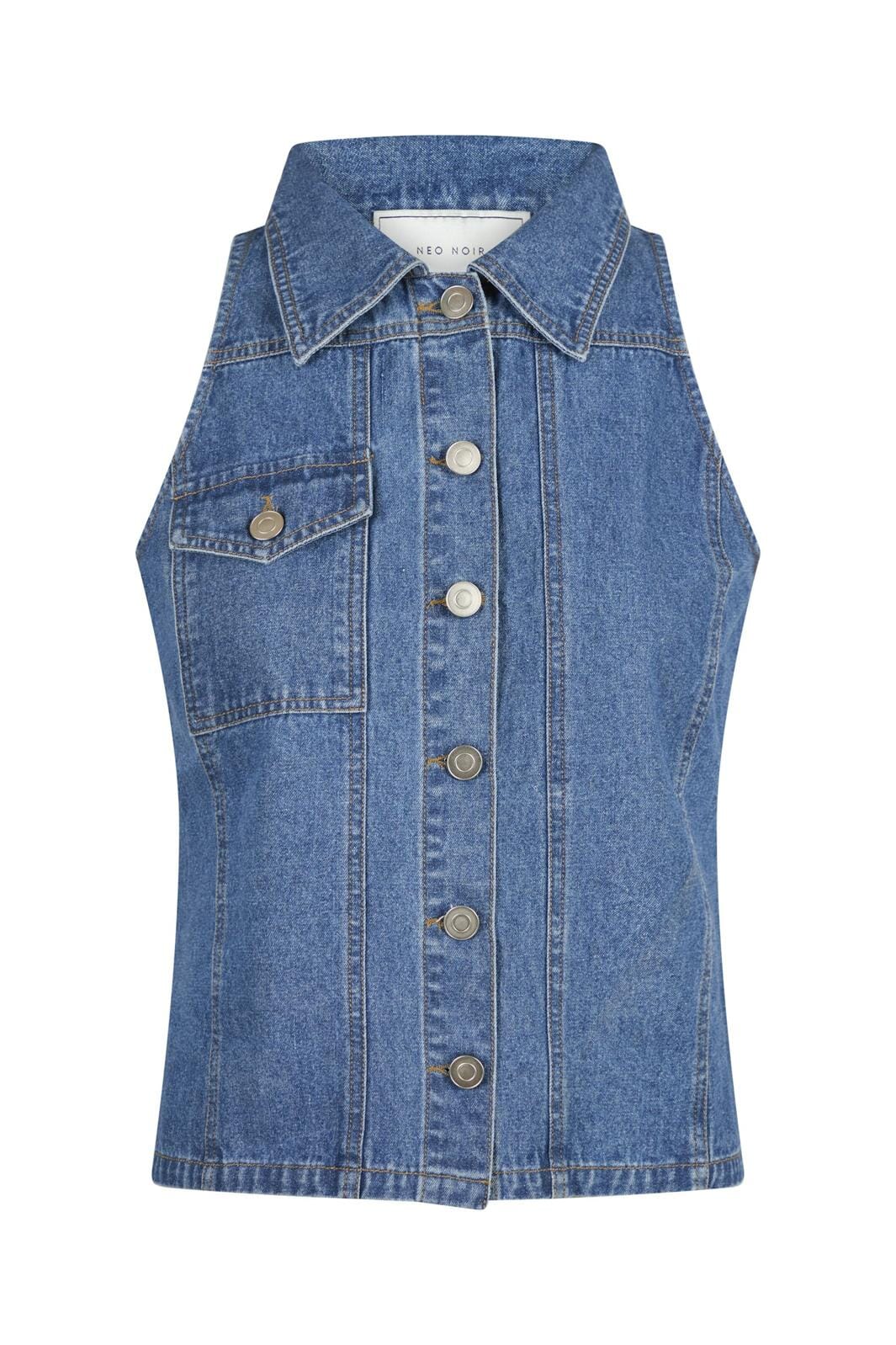 Neo Noir - Sylvie Denim Top - Blue