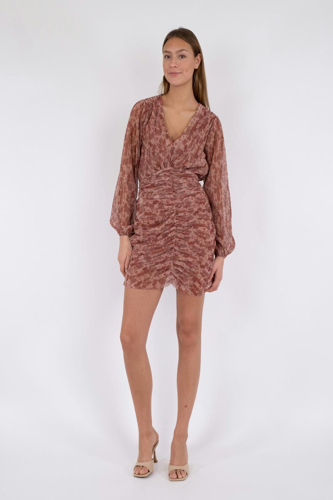 Neo Noir - Wallis Glitz Flower Dress - Rose Blush