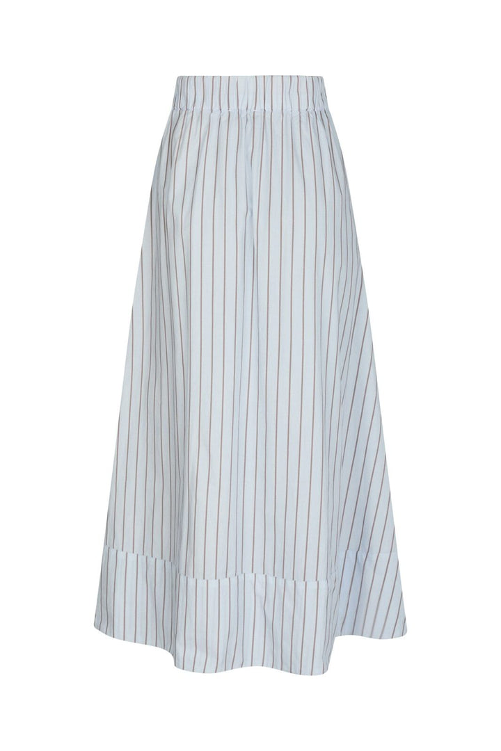 Neo Noir - Yara Stripe Long Skirt 165286 - 145 - Light Blue