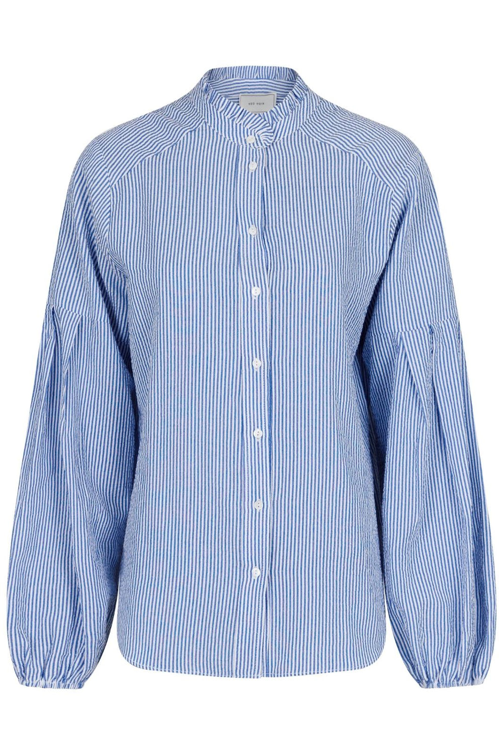 Neo Noir - Yassie Stripe Shirt - Blue Skjorter 